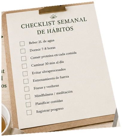 Checklist semanal de hábitos