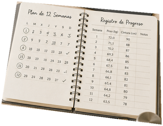 Plan de 12 semanas y registro de progreso