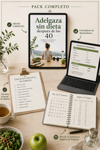 Adelgaza sin Dieta Después de los 40 + Pack de Seguimiento