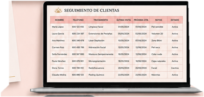 Plantilla de seguimiento de clientes