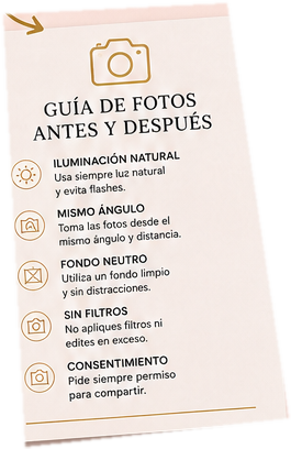 Guía de fotos antes y después